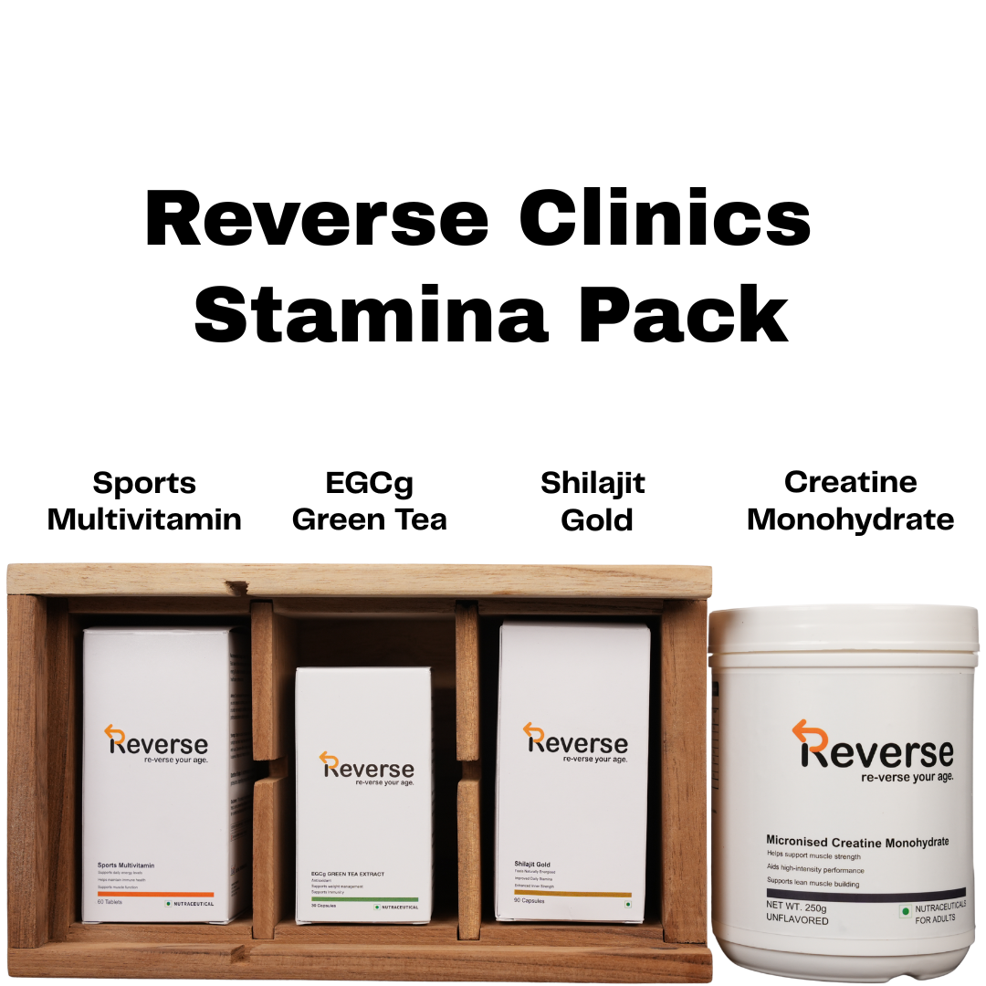 Stamina Pack ( With Creatine ) - Reverse Clinics ( Wooden Tissue Pack )