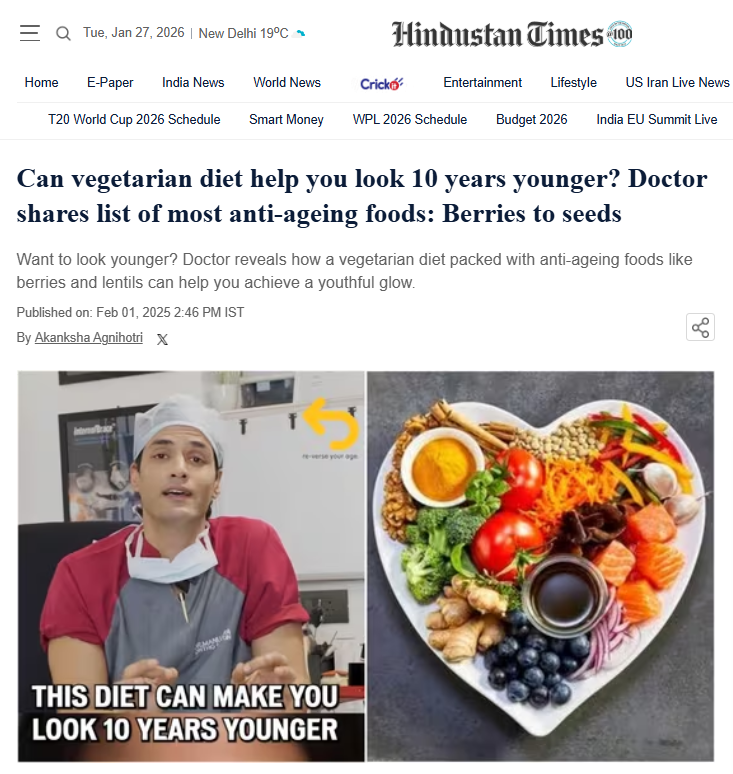 Can a Vegetarian Diet Help You Look 10 Years Younger?