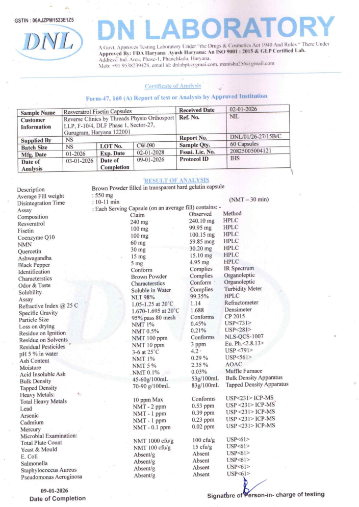 Quality Certificate 1